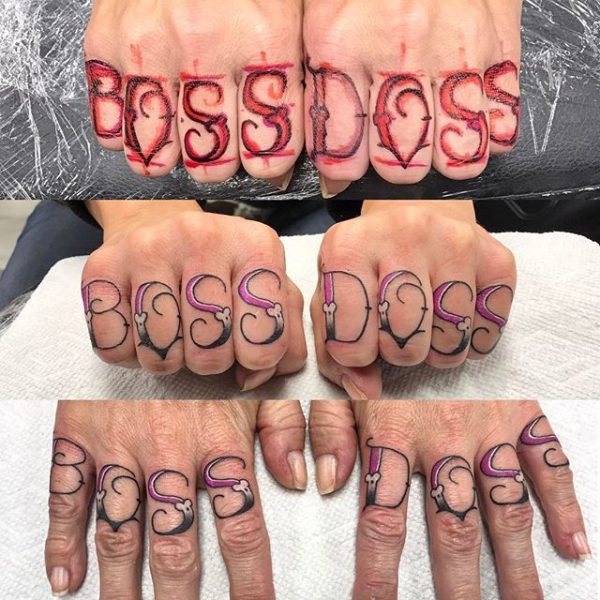 Hand Tattoos Lettering