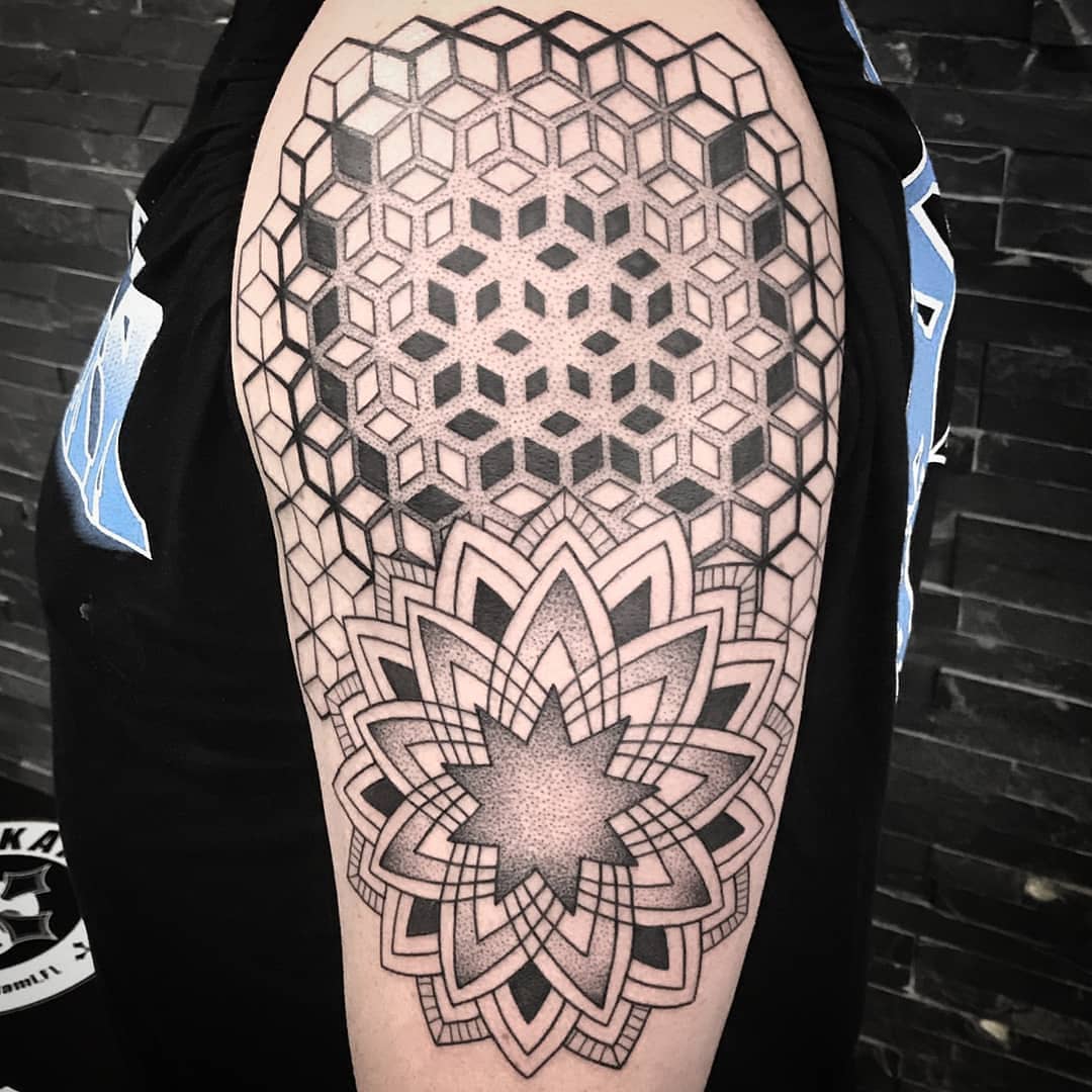 Sacred geometry tattoo design on Behance