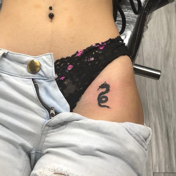 tattoos below the belt for girls