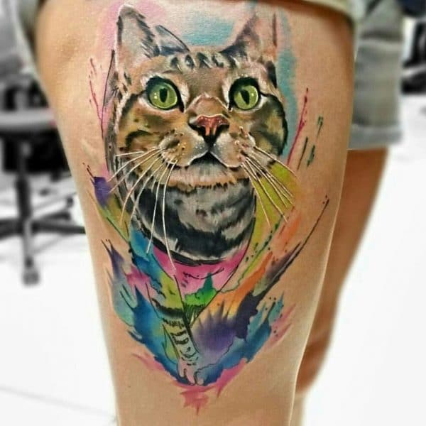 20 Best Cat Memorial Tattoo Designs  The Paws  Memorial tattoos Pet memorial  tattoo Memorial tattoo cat