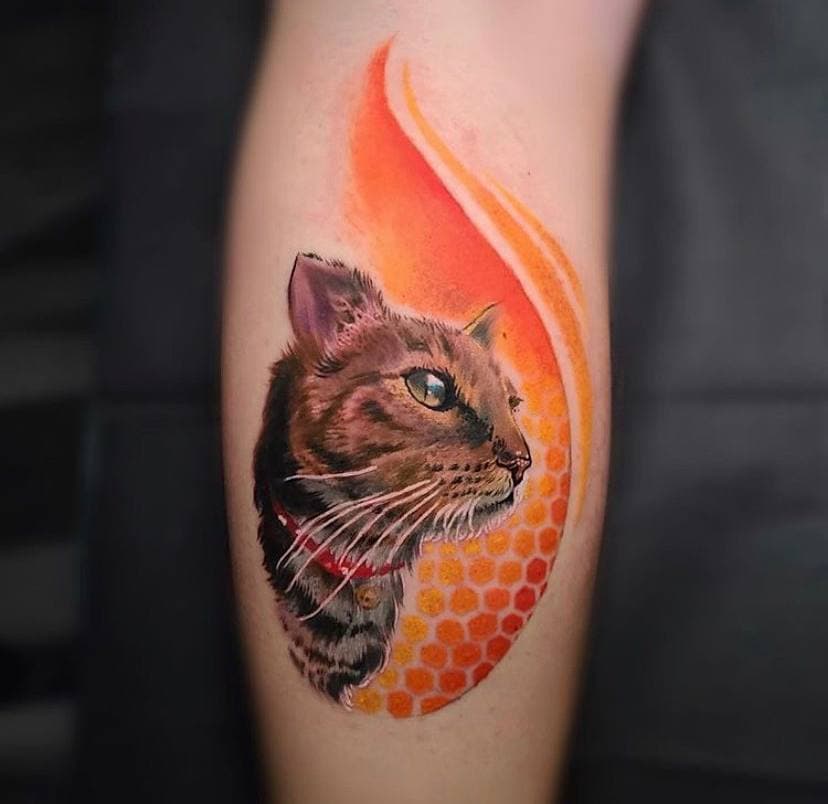 cat paw tattoo - Clip Art Library
